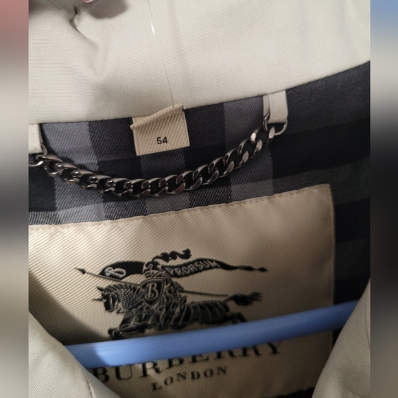 Burberry London Beige Trench coat sz54 **READ DETAILS** - Picture 3 of 15